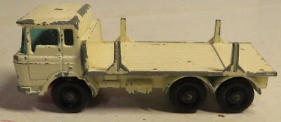 Matchbox Moko Lesney # 58 DAF Girder Truck NO Girders Used Diecast Toy White - Image 1 of 4
