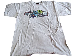 Vintage 90s Single Stitch STX Lacrosse T-Shirt Tribal Floral Graphic Print XL - Bild 1 von 8