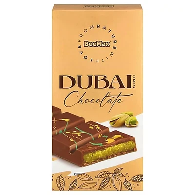 BEEMAX Dubai Chocolate Bar with Pistachio "Viral TikTok Chocolate" - NEW