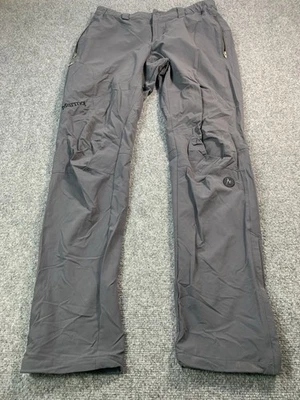 Брюки Marmot женские размер большой 10 серые прямые штанины эластичные на талии для походов - Изображение 1 из 4