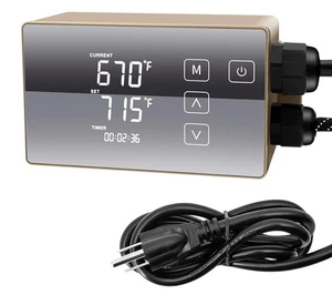 Regolatore di temperatura digitale con accessori, oro, 110V - Foto 1 di 7