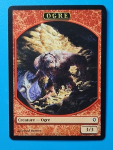 MTG 1x Gettone Orco Nuovo con etichette Worldwake Red Creature Magic - Foto 1 di 2