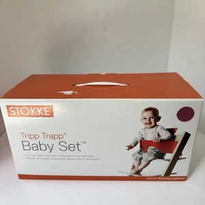 Stokke Tripp Trapp Baby Set Rosa Brezo En muy buen estado con caja y tarjeta de garantía - Imagen 1 de 7