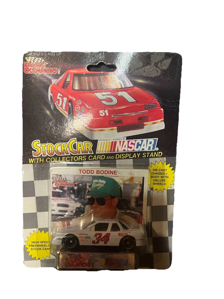 Todd Bodine Racing Champions Stock Car NASCAR #34 1991 1:64 Die-Cast Nuevo De Colección Foto 1 de 1