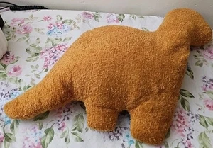 Dinosaur Chicken Nugget Shaped Plush Pillow - Brontosaurus Dinosaur - Picture 1 of 2