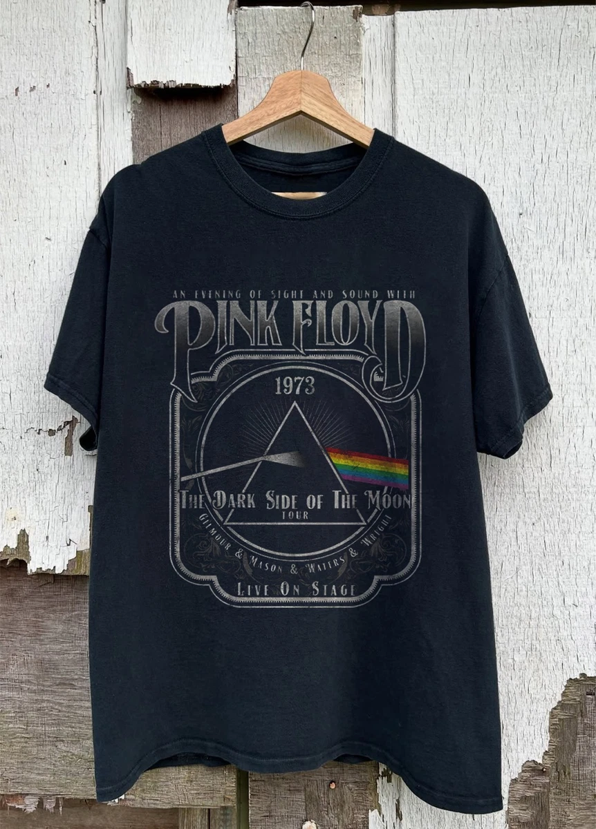 Pink Floyd Dark Side Of The Moon T-Shirt - Unisex Black Multi-Color Design, Small