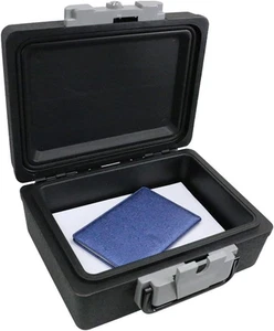 Security Box Fireproof Waterproof Chest Key Lockable Fit A4 Safe Cash Box Money - Picture 1 of 12
