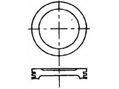 For 1978 GMC C35 Piston Sealed Power 51916TKKS 5.0L V8 - Image 1 of 2