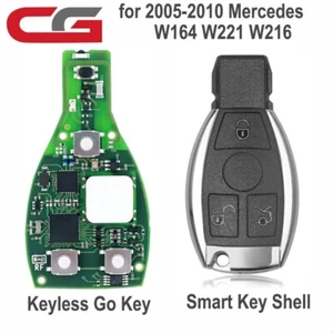 CG MB 08 Version Keyless Go Key for Mercedes W164 W221 W216 With Smart Key Shell - Picture 1 of 9
