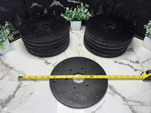 21 QTY! BULK LOT- Floor Buffer Rubber Pad Floor Sander 9-1/2” OD X 2” ID Bore - Picture 1 of 7