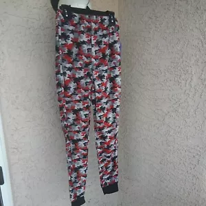AUTHENTIC" HANES " BOYS  MULTI-COLOR CAMO FLAME RESISTANT SLEEPWEAR PANTS 8 (M) - Picture 1 of 6