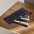 PU Leather Pen Case, Classic Sturdy Cosmetic Bag Pencil Case Pouch for Students