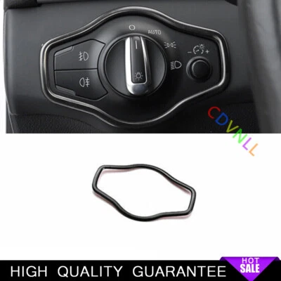 Function Control Button Frame Trim Fit For Audi A4 A5 2009-2016 Black Steels - Image 1 of 4