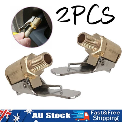 8mm Practical Inflator Pump Tire Air Chuck Car Tyre Wheel Connector Adapter 2pcs - image 1 of 4