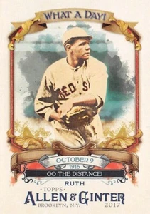 2017 Topps Allen and Ginter What a Day #WAD88 Babe Ruth - Picture 1 of 2