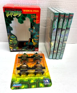TMNTurtles  Radical Pack w/ 4 Collectible Figures & 4 DVDs 2003 Funimation NIB - Picture 1 of 21