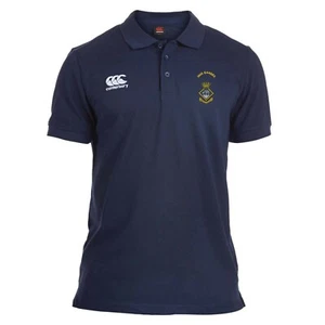 OFFIZIELLES HMS Ganges besticktes Canterbury Rugby Polo-Shirt - Bild 1 von 7