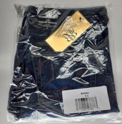 Rock & Republic Women's Denim Rx Fever 10" Bermuda Shorts Resident Hottie 8 - Image 1 of 4