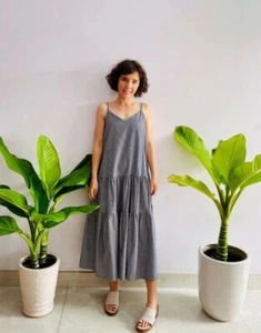 Women Casual Lady Sleeveless Long Loose Maxi Summer Beach Tank Dress Sundress - Picture 1 of 1