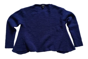 Eileen Fisher 90% Wool Blend Purple Crop Top Sweater Women's Size: S - Picture 1 of 5