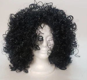 Wig Afro Short Wigs for Women Synthetic Fiber Real Feel Wig Kinky Curly - Picture 1 of 5