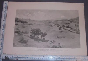 ANTIQUE PRINT 11.5X16 T DART WALKER THE ADVANCE ON GUYAMA PUERTO RICO 1898 - Picture 1 of 1