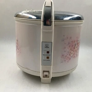 Tiger JCC-2700 15 Cup (Uncooked) Rice Cooker Warmer Floral White Pink See Photos - Picture 1 of 18