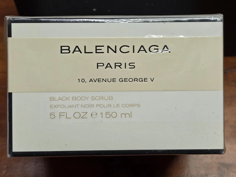 Exfoliante corporal BALENCIAGA Paris negro 5 oz / 150 ml NUEVO EN CAJA SELLADA Foto 1 de 4