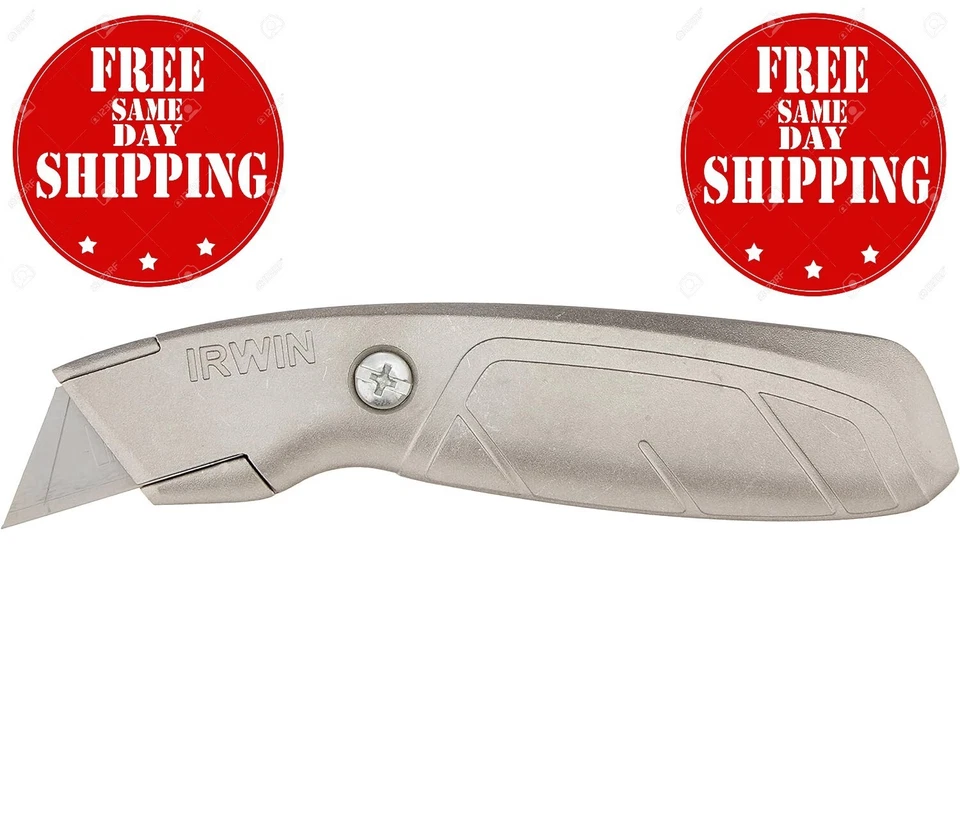 Cuchillo utilitario IRWIN, hoja fija (2081101), gris Foto 1 de 4