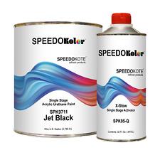 High Gloss Jet Black 2K Acrylic Urethane, 4:1 Gallon X-Slow Kit, SPK9711/SPK95