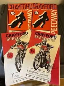 4 programas deportivos Crayford/Canterbury 1969/70 de colección copa y liga - Imagen 1 de 3