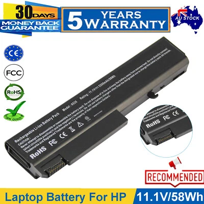 Battery for HP Compaq 6530b 6535b 6735b 6730b EliteBook 6930p 8440P 8440W Laptop - image 1 of 4