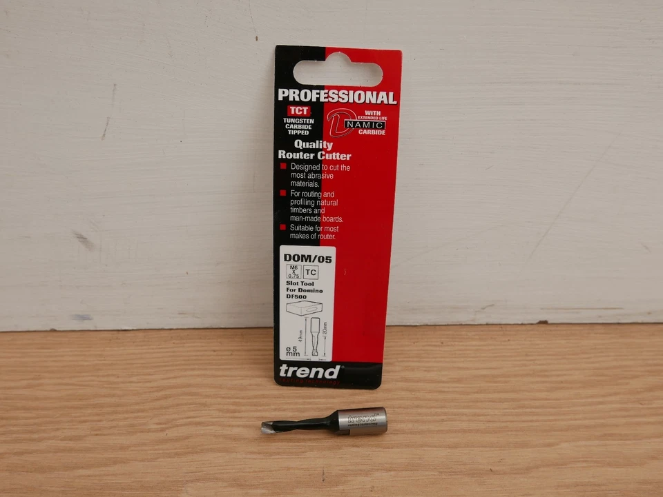 TREND DOM/05 5MM TCT FESTOOL DF500 DOMINO TENONS BROCA DE RANURA DE CLAVIJA  Foto 1 de 1