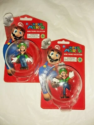 Super Mario Brothers 2.5" Mini Figure Collection Series1 & Series 2 Luigi - Image 1 of 4