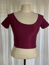 Bright Collection Saree Blouse Size L Red Crop Top Choli Bustier Stretchable NWT