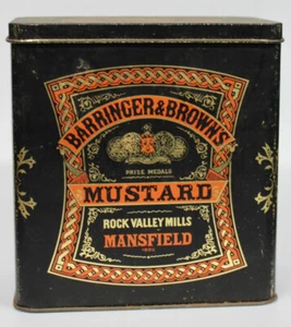 Original Vintage Barring & Brown’s Mustard Tin - Picture 1 of 7