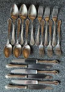 Silberbesteck Tafel 6 Personen 18 Teile in Silber 90er - Bild 1 von 3