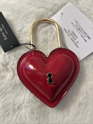 NUEVO CON ETIQUETAS Kate Spade Llave a Mi Corazón Llavero Llavero Bolso Dije Rojo Foto 1 de 4