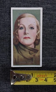 Greta Garbo 1936 Carreras Film Stars by Desmond Tobacco Card #35 - Picture 1 of 12
