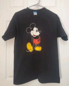 Vintage Mickey Mouse Disney Figur Moden Etikett T-Shirt Large schwarz USA - Bild 1 von 4