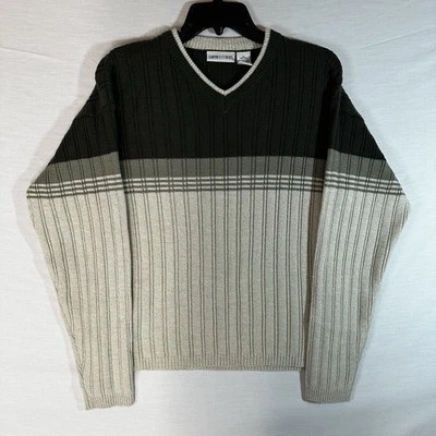 Suéter Canyon River Blues para niños talla XL 18/20 manga larga rayas verdes/beige Foto 1 de 4