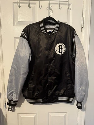 Chaqueta Bomber Brooklyn Nets Starter Talla L NBA Baloncesto Foto 1 de 4
