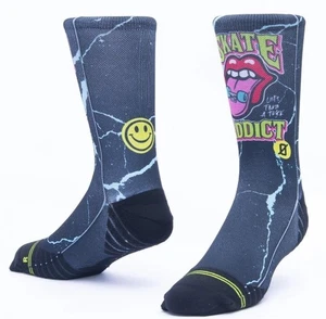 Calzini unisex Scrimmage Everyday Skate Addict Black - Imagen 1 de 1