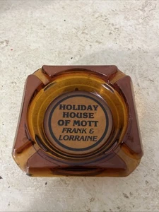 Vintage Braunglas Holiday House Of Mott ND Aschenbecher - Bild 1 von 3