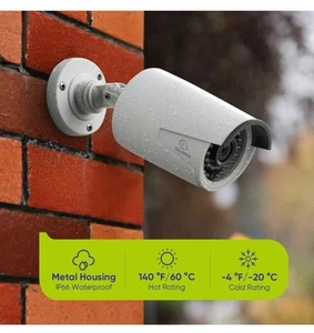 NEW SANNCE 71FQ 2-way audio HD 3MP CCTV IP Camera Metal for Surveillance POE NVR - Picture 1 of 8