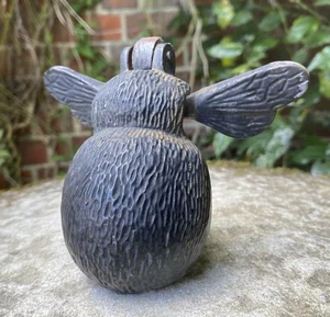 Vintage Good Heavy Cold Cast Brass Bumblebee Bust Door Knocker Door Furniture - Picture 1 of 8