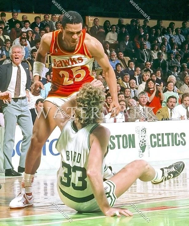 Foto ER382 Doc Rivers - Larry Bird Hawks Celtics 8x10 11x14 16x24 24x36 Foto 1 de 1