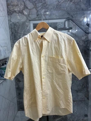 Camisa de vestir amarilla nordstrom smart care para hombre mediana con botones Foto 1 de 4