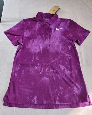 Nueva Camisa Polo de Golf Nike TOUR Dri-FIT ADV para Mujer Talla Pequeña Púrpura Pasión $85 Foto 1 de 4
