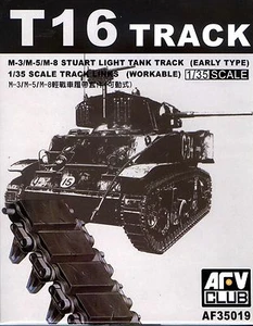 AFV Club 1/35 AF-35019 pista T-16 trabajable para Segunda Guerra Mundial EE. UU. M-3/M-5/M-8 (tipo temprano) - Imagen 1 de 2